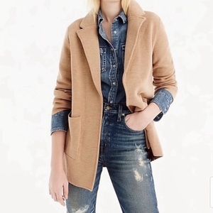 J. Crew Open Front Sophie Sweater Blazer, 3/4 sleeve